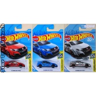 Hot Wheels 16 Honda Civic Type R [HW 2016 FK2 FK2R ZAMAC 2018 Speed Graphics Silver Series Urban Cam