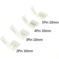 10PCS Free Soldering Led Connector 2/3/4/5PIN L / T / X Shape Corner Connector For 10mm RGB RGBW RGB
