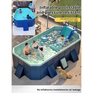 Portable foldable swimming pool, household swimming pool, strong shock absorption, quick inflation, 