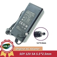 Genuine SOY SUN-1200500 12V 5A 60W AC DC Adapter Charger for Msi OPTIX AG32CQ MAG27CQ MAG271R MONITO