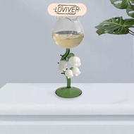 LOVIVER Unique Glass Champagne Goblet 250ml Glasses Transparent Cup Martini Goblet Cup for Housewarm