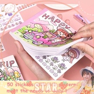 Star 50lembar/stiker Buku Akun Tangan Kreatif Dekorasi QQ