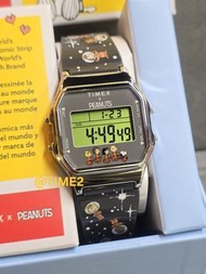 Timex T80 X Peanuts Snoopy  watch  史努比手錶  經典電子跳字錶  TW2W90100  TW2W901  太空 宇宙  Space  錶徑34mm  樹脂錶帶  3