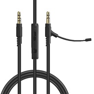 Replacement Cable Extension Cord External Microphone Mic Mute Volume Control For Philips SHP9500 SHP