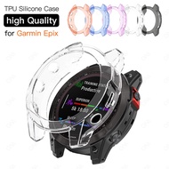 TPU Protective Case Cover for Garmin Epix Gen 2 Fenix 7 7S 7X Smart Watch Clear Colorful Soft Protector Cover Shell Accessories LED Strip Lighting