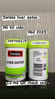 [Sales Thanh Lý] Viên uống hỗ trợ thải độc gan mát gan Úc - Swisse Ultiboost Liver Detox 60 120 200 