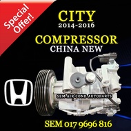 HONDA CITY T9A GM6 2014-2019 YEAR CHINA NEW COMPRESSOR/ KOMPRESOR (CAR AIRCOND SYSTEM)