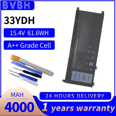BVBH 33YDH 3500mAh Notebook Battery for Dell Latitude 3490 G3/3380/3480/G5/5587/G7/7588 Inspiron 15 