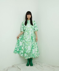 opal sheer check dress