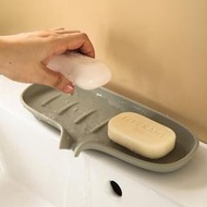 肥皂盒子瀝水家用排水矽膠2022新款託盤香皂碟洗手臺面盆上置物架
