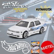 PUTIH Hotwheels Racing Car Volkswagen Jetta MK3 White Fast &amp; Furious Mix E 2024