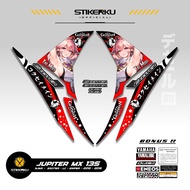 JUPITER MX NEW 135 ANIME MOTIF STRIPING 10 MX 135 STICKER/ ECXITER 135 STICKER/ DECAL STICKER/ jupit