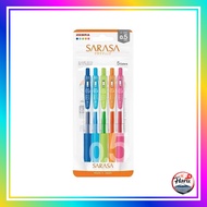 Zebra Gel Ballpoint Pen Sarasa Clip 0.5mm 5-Color Set N JJ15-5C-N【Direct from Japan】
