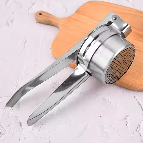 Masher Ricer Press Mashed Potatoes Stainless Steel Crushing Puree Fruit Vegetable SqueezerJuicer Pre
