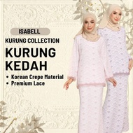 Baju raya 2024 viral Printed Sulam Isabell kurung kedah klasik style elegant terbaru 2024 corak Printed batik