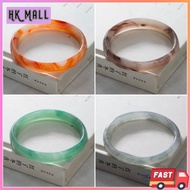 (HK Mall) Women Glass Jade Bangle 13mm Jade Bracelet Jewelry Gelang Tangan Perempuan Jed J06