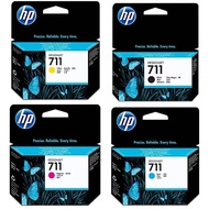 Expire StocK Hp Cartridge 711 (Genuine) 711 Black 80ml 3WX01A , Cyan  CZ130A , Magenta  CZ131A , Yel