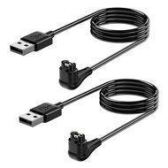 2 Pack Upgraded Lay-flat Charging Cable Charger for Garmin Watch Fenix 7 7S 7X 6 6S 6X 5 5S, Forerun