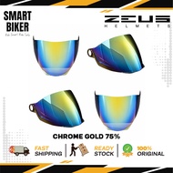 Visor Zeus ZS-613 100% Original Gold Rainbow Silver Smoke