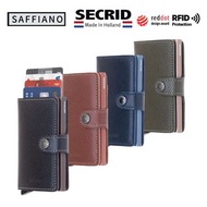 荷蘭SECRID RFID智能防盜Miniwallet真皮銀包 - Saffiano