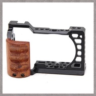 (RHEP) A6400 / A6300 / A6100 / A6000 Wood Handle Metal Camera Cage Stabilizer Rig Accessories