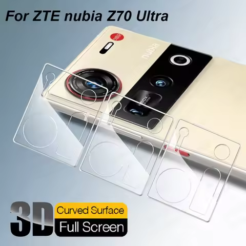 3Pcs For ZTE nubia Z70 Ultra 5G 3D Clear Camera Screen Protector Cover NubiaZ70Ultra Z70Ultra Z 70 H