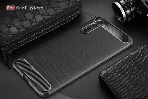 Oneplus Nord AC2001 AC2003 Case Carbon Fiber Skin Soft Silicone TPU Cover Case For Oneplus 8 Nord 1+