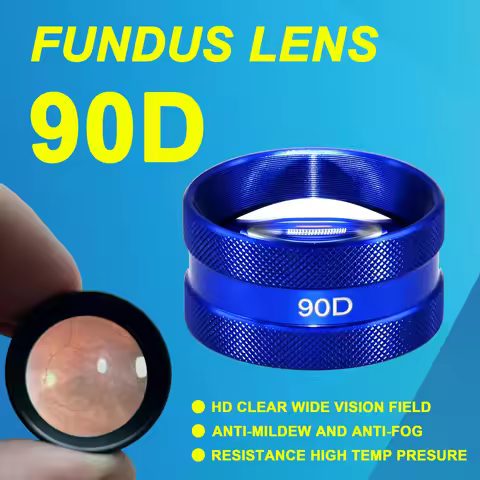 Free Shipping Blue Color Classic 90D Lens Ophthalmology Slit Lamp Fundus Examination Aspheric Lens O
