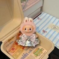 Only Clothes labubu 4.0 Baby Clothes Silver Bow Small Skirt