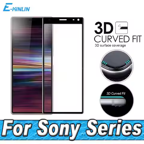 Screen Protector Protective Film For Sony Xperia 10 8 5 1 IV II III Lite Plus 3D Full Cover Curved E