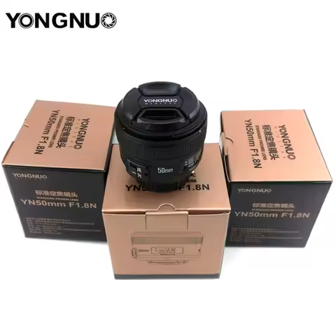YONGNUO YN50mm F1.8 AF MF Multi-coated Large Aperture Fixed Focus Lens YN 50mm F1.8N for Canon Nikon