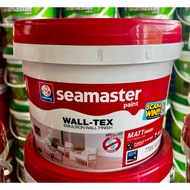 1L/7L/18L Seamaster Paint Wall-Tex 9102 White&9103 Black Cat Ceiling/Cat Dinding/Cat Rumah/Cat Kapur