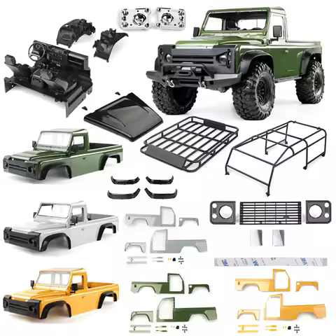 Metal Simulation 324mm 2 Doors Wheelbase Pickup Truck Body Shell for 1/10 RC Crawler Car Traxxas TRX
