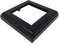 Nuvo Iron ADPBS6 Aluminum 6X6 Post Skirt Base, Black