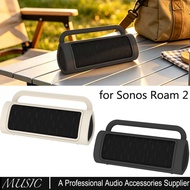 Silicone Case for Sonos Roam 2 Bluetooth Speaker, Travel Carrying Case Cover Stand Up Speaker Protec
