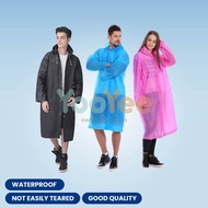 Yooyee Jas Hujan EVA Original Tebal Poncho Warna Polos Model Korea / Jas Hujan Plastik EVA raincoat 