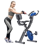 Merax Workout Bike For Home - 2 In 1 Recumbent Exercise Bike and Upright Indoor Cycling Bike Positio