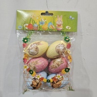 Easter Eggs 4x6cm Cork Material contains 6 Easter Eggs P16/6