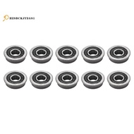 10Pcs F695- Bearing 5X13X4mm Flanged Miniature Deep Groove Ball Bearings F695RS for   2/3 3D Printer