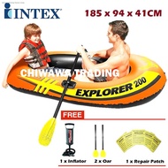 Pelampung Kenu Kayak Sampan Perahu Bot Angin Pancing Kolam Inflatable Portable Swimming Fishing Boat