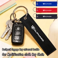 Toyota Alphard Car Modification Key Pendant Canvas Keychain Motorcycle Canvas Keychain，For Toyota Al
