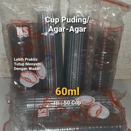 Pudding Cup Lid pudding cup 60ml jelly cup pudding mica agar pudding starfruit connecting lid conten