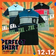 CY 60632 (XXL-7XL) PLUS SIZE MAN CASUAL POLO COLAR SHIRT BIG SIZE / SHIRT COLAR SIZE BESAR 3XL 4XL 5