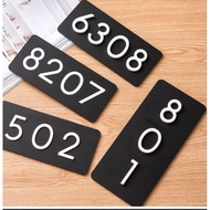 Acrylic 3D 24x11cm HDB Unit Number Door Number Signage House Unit Number Door Number Sticker House N