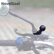 NovelGoal 1 inch Ball Head Mount Adapter Motorcycle Bicycle Handlebar Clip Rearview Mirror Bracket for GoPro 10 9 8 Camera Mounts