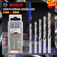 Bosch HSS-G Metal Drill Bit 1mm - 5mm For Alloyed and Unalloyed Steel, Stainless Steel, Cast Iron (1