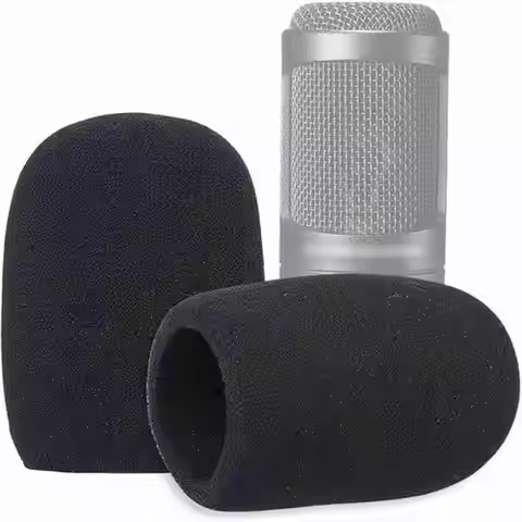 2pcs Windscreen Foam Cover for Audio Technica AT2020 ATR2500 AT2035 Microphone Perfect for Outdoor R