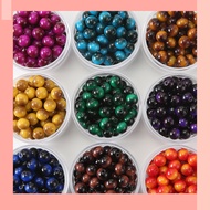 [JIN] Glass Beads Imitation Tiger Eye Round Beads Glass Loose Beads