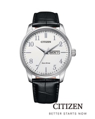 CITIZEN นาฬิกาข้อมือผู้ชาย Eco-Drive BM8550-14A Leather Men's Watch (พลังงานแสง )