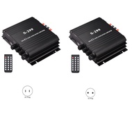 S-299 Mini 4.1 Audio Stereo Power Amplifier BT Portable Car and Home Dual-Use 4X40W Remote Audio Amp